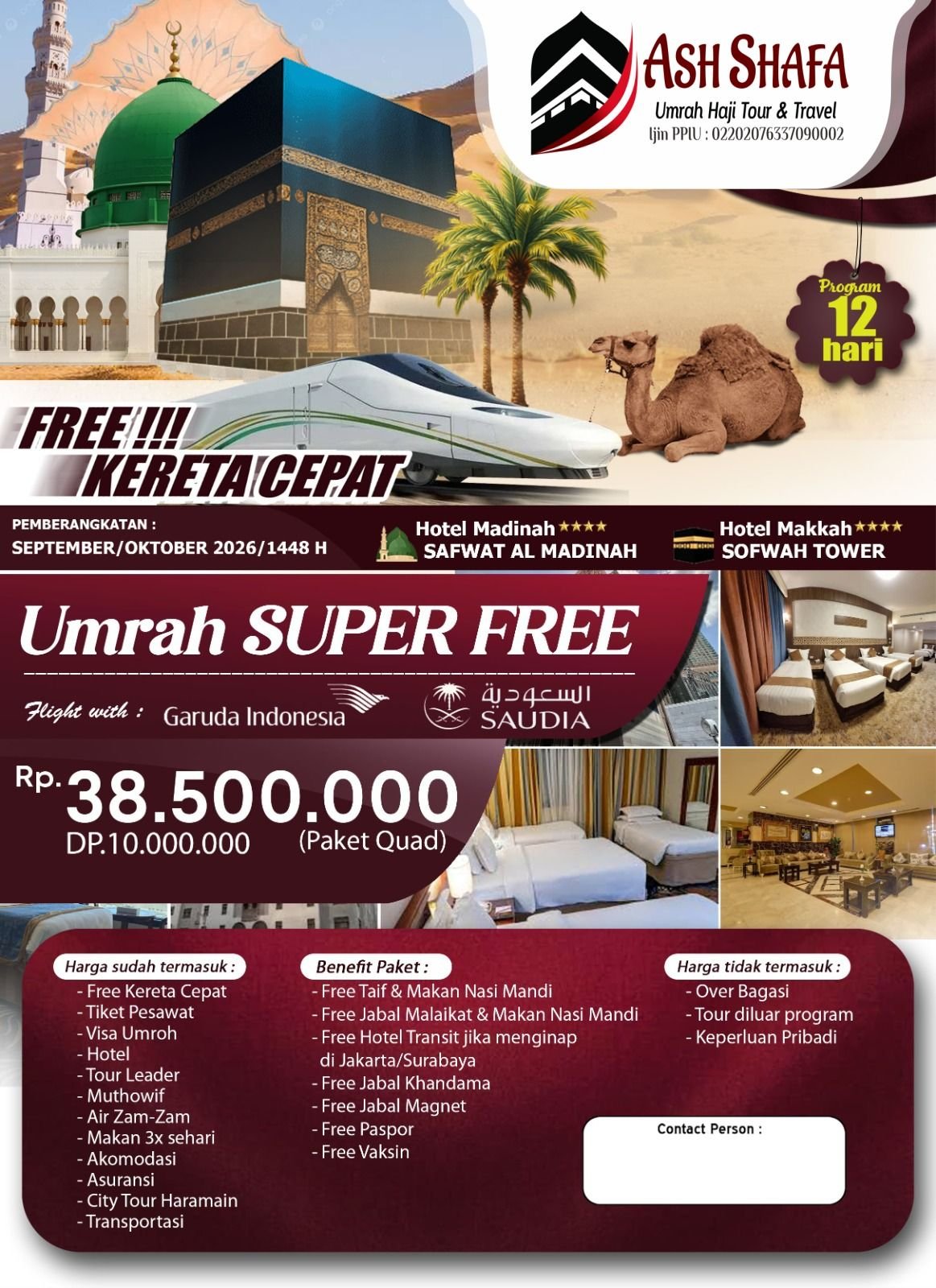 AWAL MUSIM BULAN OKTOBER/SEPTEMBER 12 HARI 2026